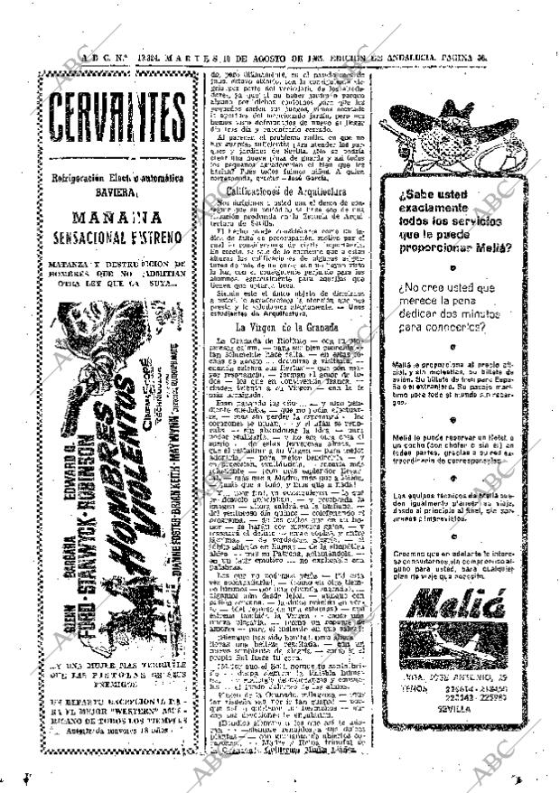 ABC SEVILLA 10-08-1965 página 36