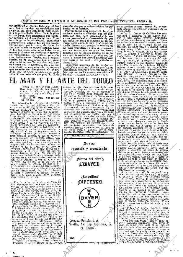 ABC SEVILLA 10-08-1965 página 44