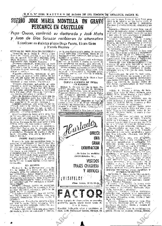 ABC SEVILLA 10-08-1965 página 45