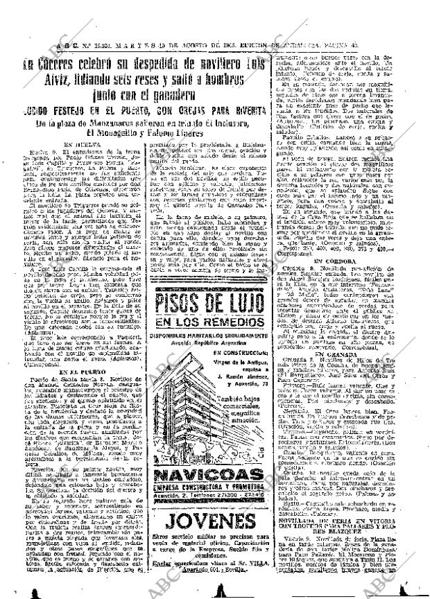 ABC SEVILLA 10-08-1965 página 49