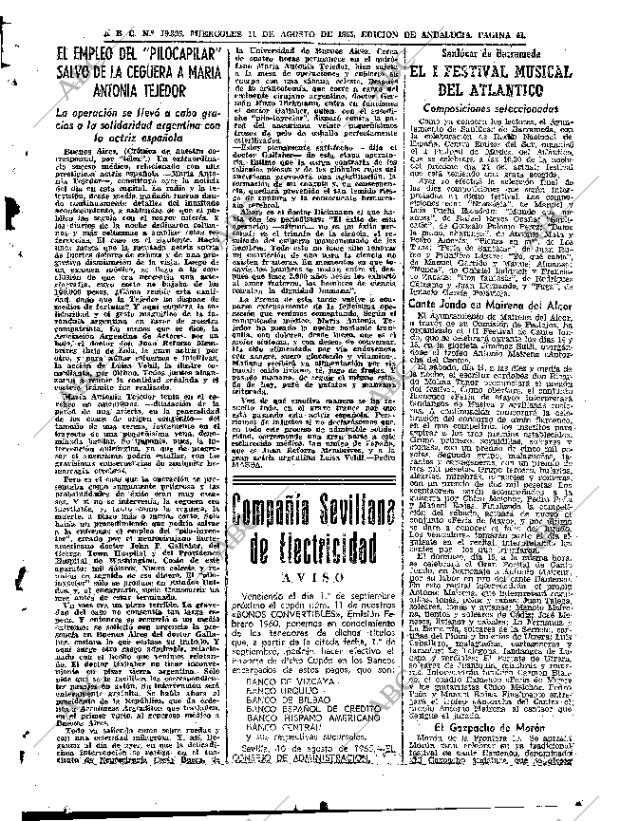 ABC SEVILLA 11-08-1965 página 31