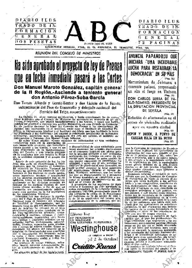 ABC SEVILLA 14-08-1965 página 31