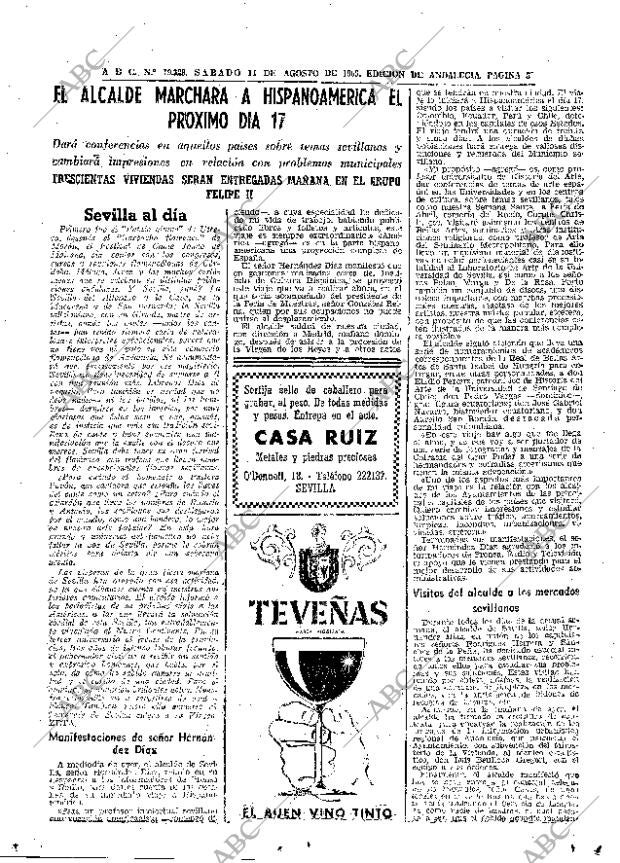 ABC SEVILLA 14-08-1965 página 53