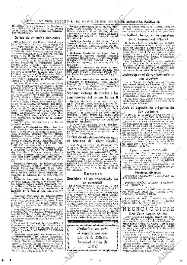 ABC SEVILLA 14-08-1965 página 54