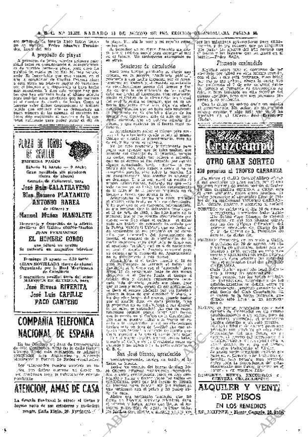 ABC SEVILLA 14-08-1965 página 56