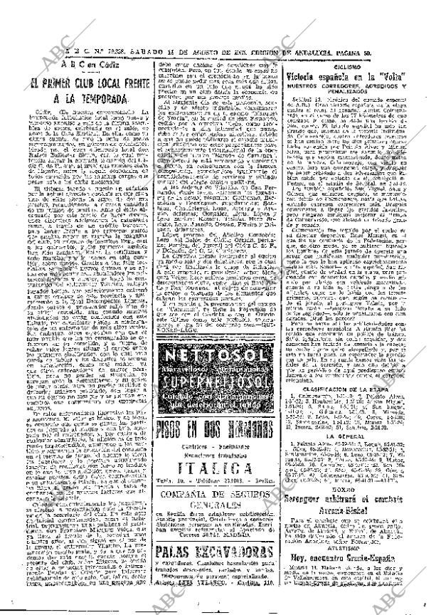 ABC SEVILLA 14-08-1965 página 59