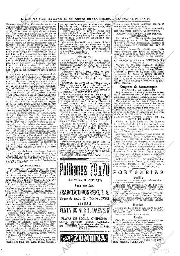 ABC SEVILLA 14-08-1965 página 62