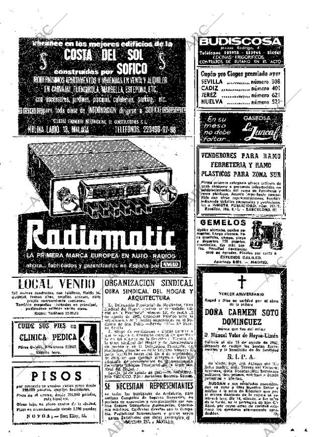 ABC SEVILLA 14-08-1965 página 69