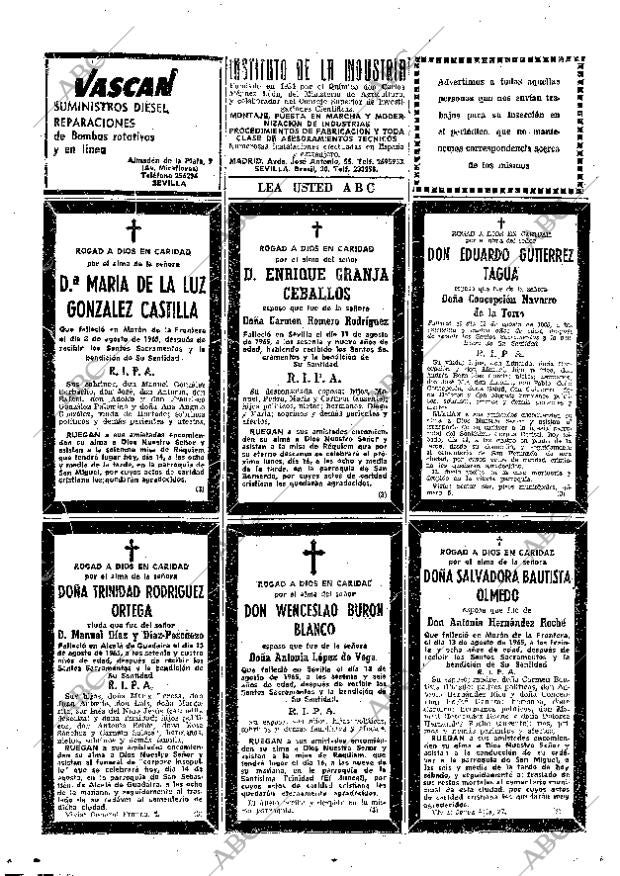 ABC SEVILLA 14-08-1965 página 70