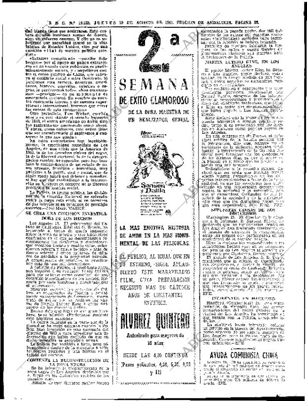 ABC SEVILLA 19-08-1965 página 22