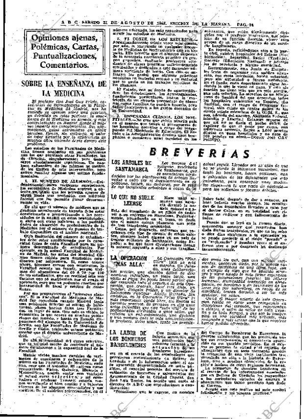 ABC MADRID 21-08-1965 página 24