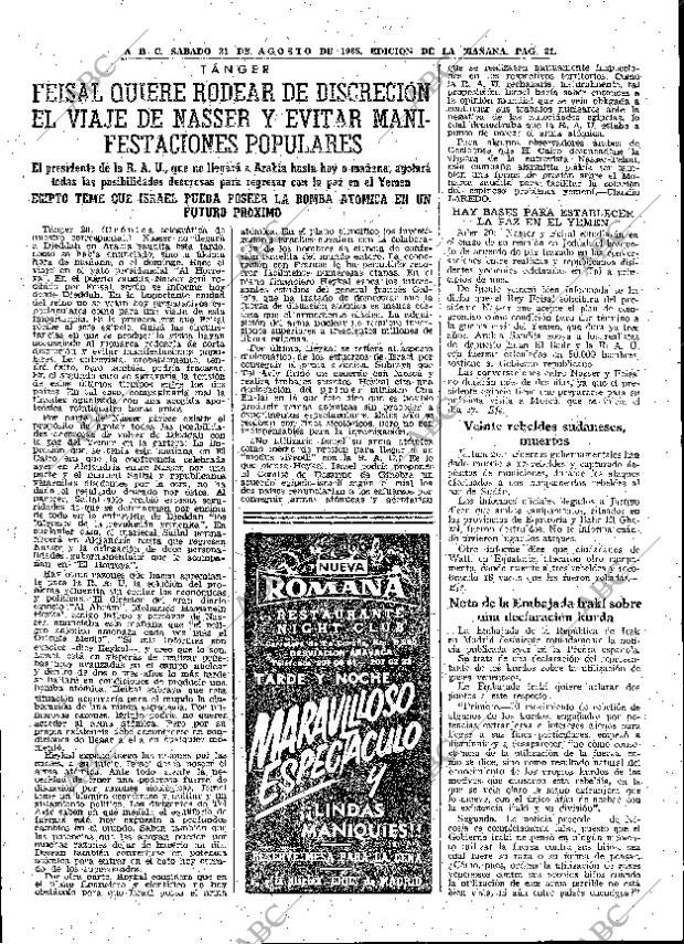 ABC MADRID 21-08-1965 página 31