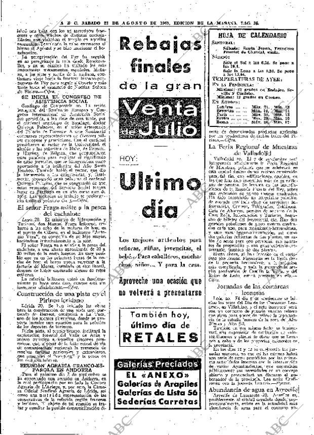 ABC MADRID 21-08-1965 página 36