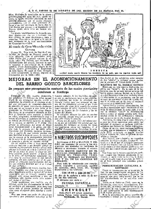 ABC MADRID 21-08-1965 página 37