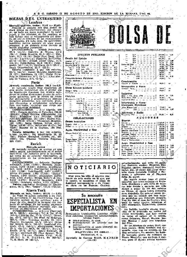 ABC MADRID 21-08-1965 página 48