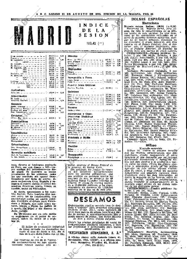 ABC MADRID 21-08-1965 página 49