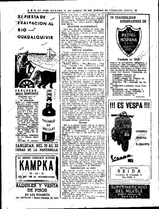 ABC SEVILLA 21-08-1965 página 40
