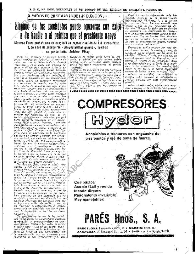 ABC SEVILLA 25-08-1965 página 23