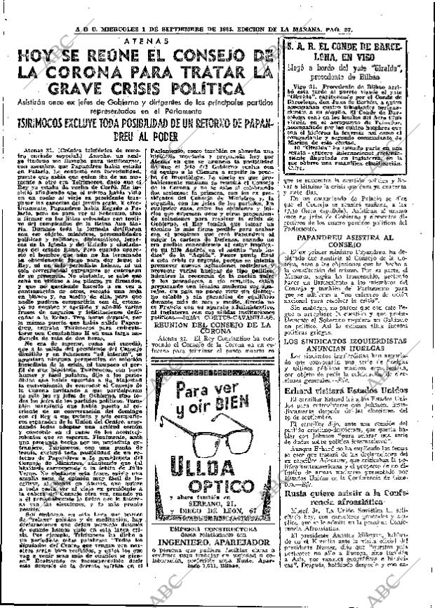 ABC MADRID 01-09-1965 página 27