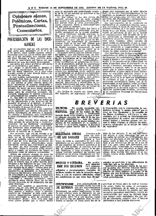 ABC MADRID 14-09-1965 página 40