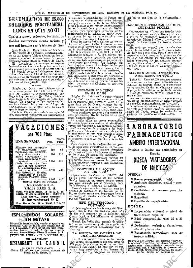 ABC MADRID 14-09-1965 página 44