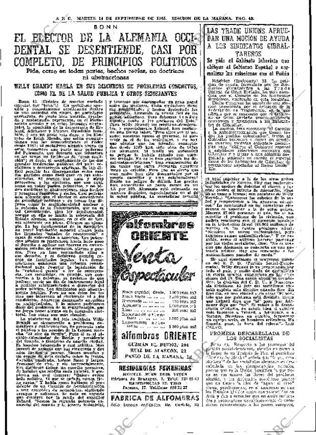 ABC MADRID 14-09-1965 página 45