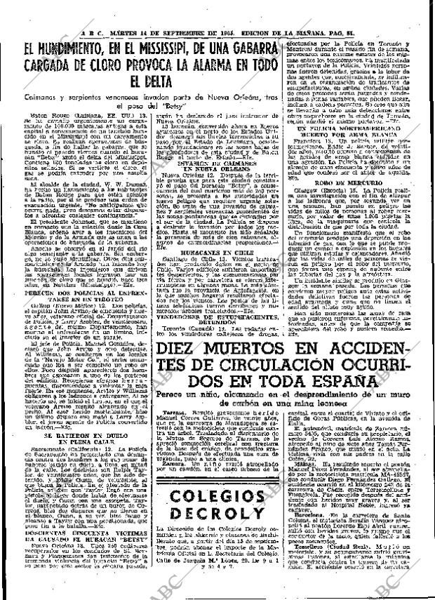 ABC MADRID 14-09-1965 página 51