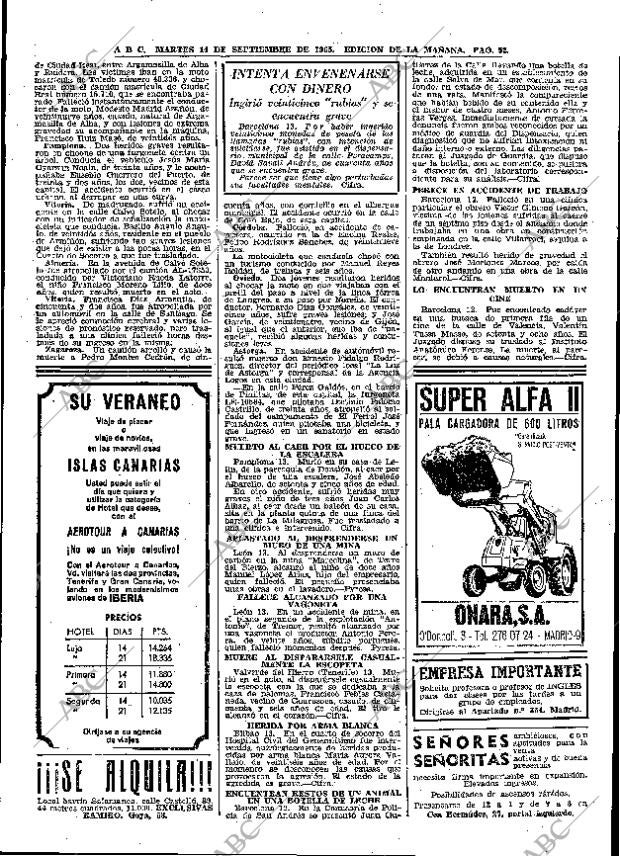 ABC MADRID 14-09-1965 página 52