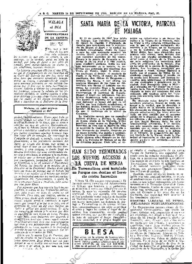 ABC MADRID 14-09-1965 página 57