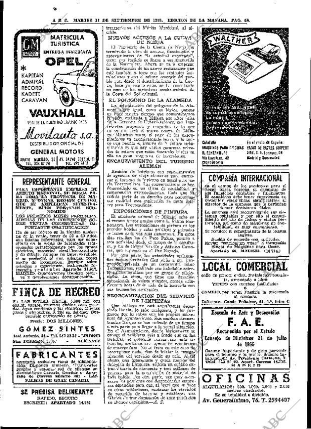 ABC MADRID 14-09-1965 página 58