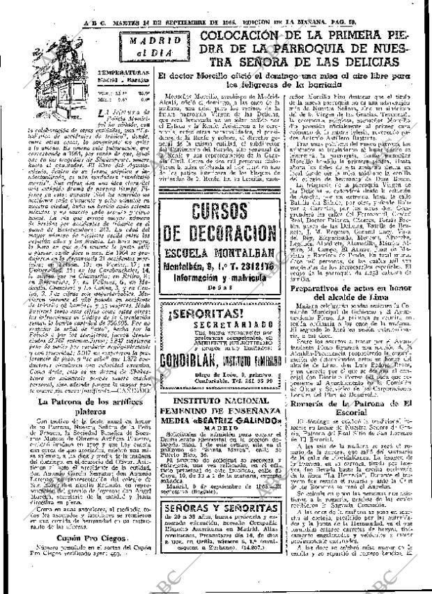 ABC MADRID 14-09-1965 página 59