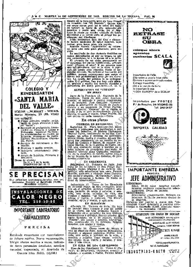 ABC MADRID 14-09-1965 página 66