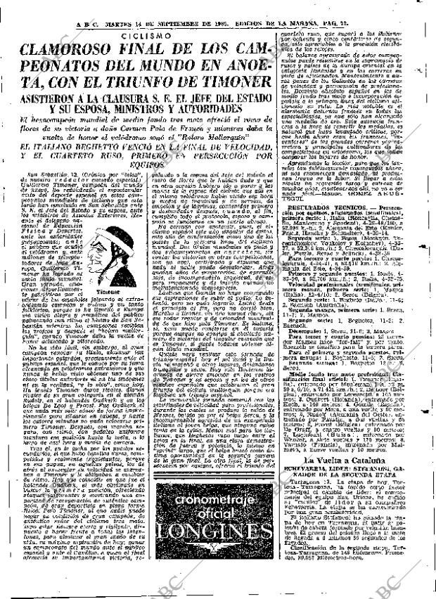 ABC MADRID 14-09-1965 página 73