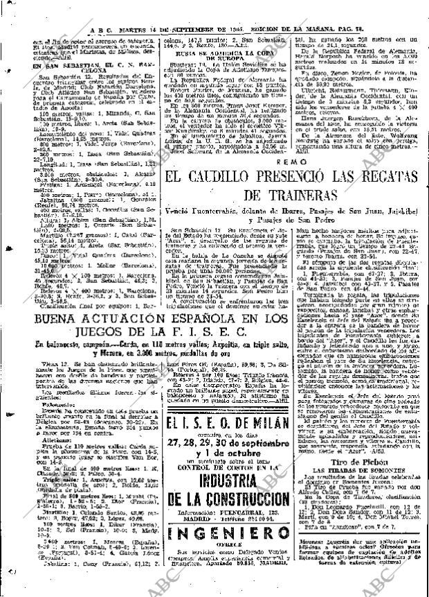 ABC MADRID 14-09-1965 página 78