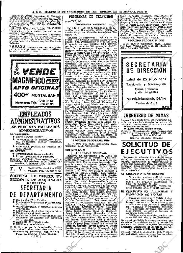 ABC MADRID 14-09-1965 página 82