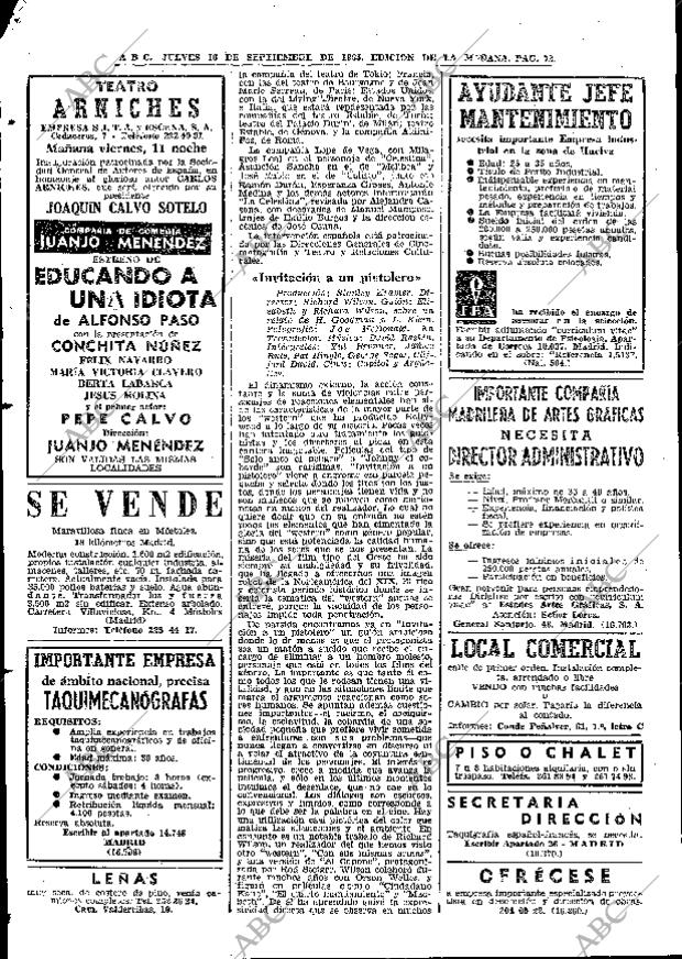 ABC MADRID 16-09-1965 página 72