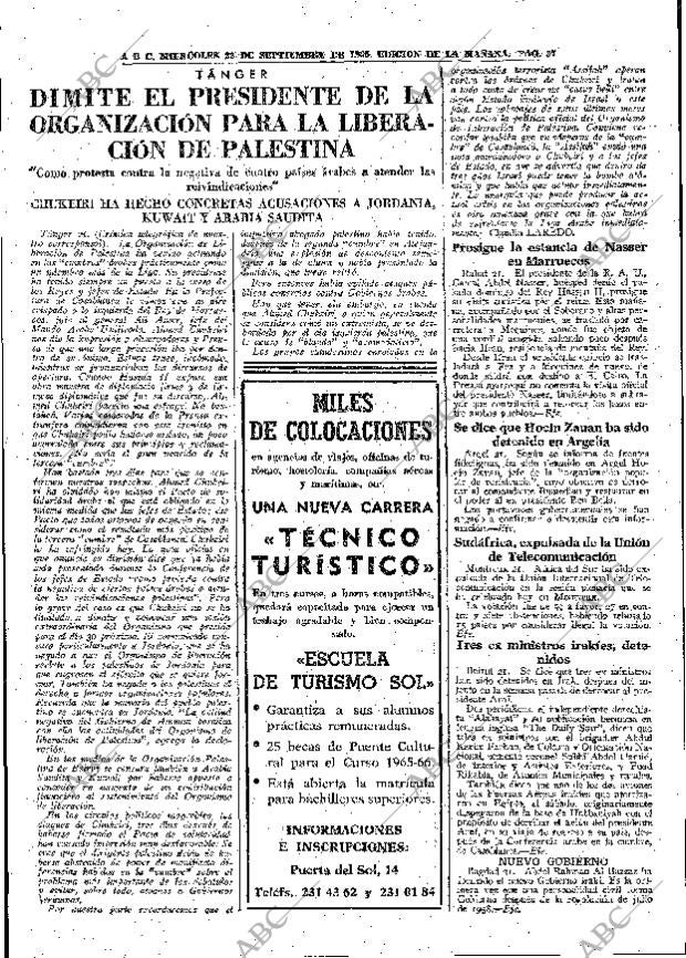 ABC MADRID 22-09-1965 página 37