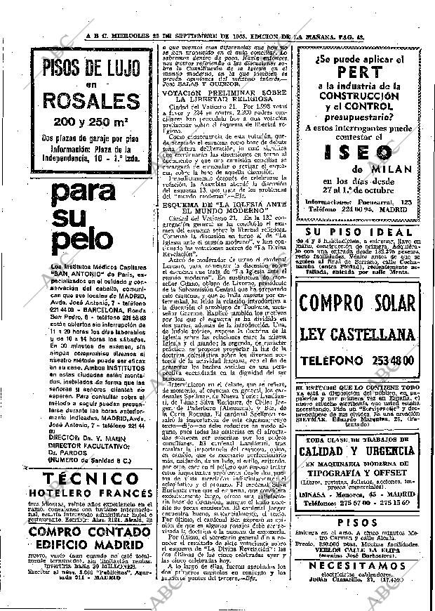 ABC MADRID 22-09-1965 página 42