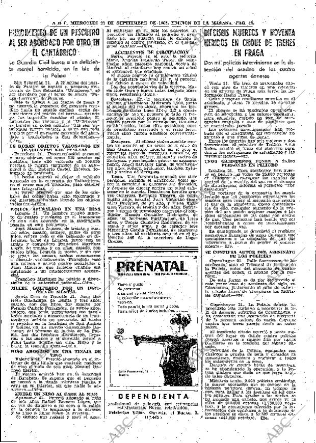 ABC MADRID 22-09-1965 página 47