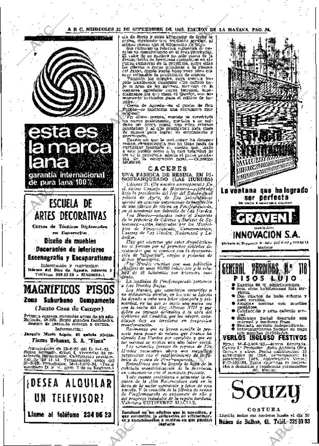 ABC MADRID 22-09-1965 página 54