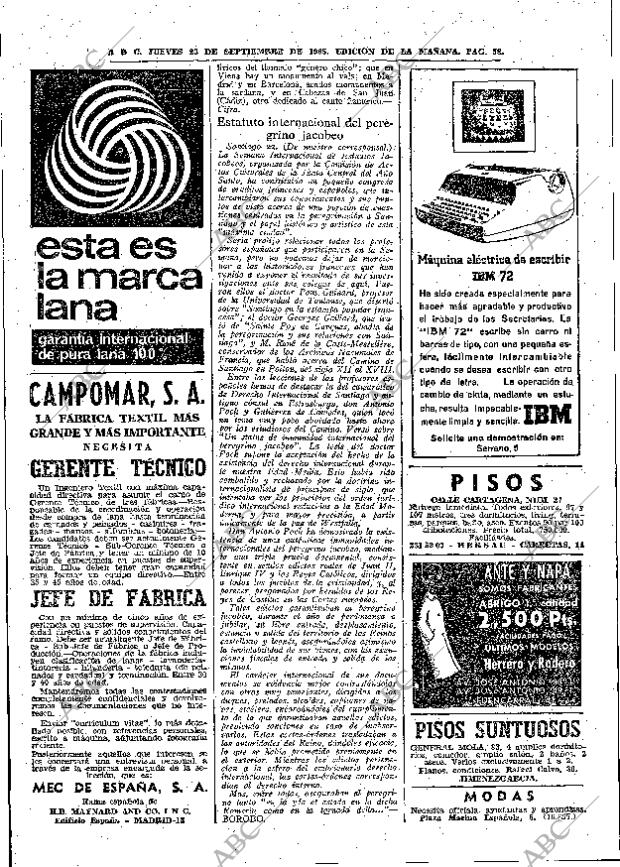 ABC MADRID 23-09-1965 página 58