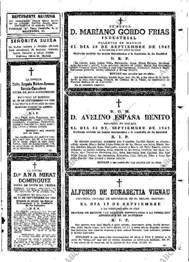 ABC MADRID 29-09-1965 página 107