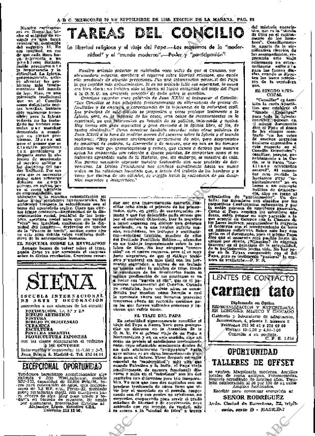 ABC MADRID 29-09-1965 página 63