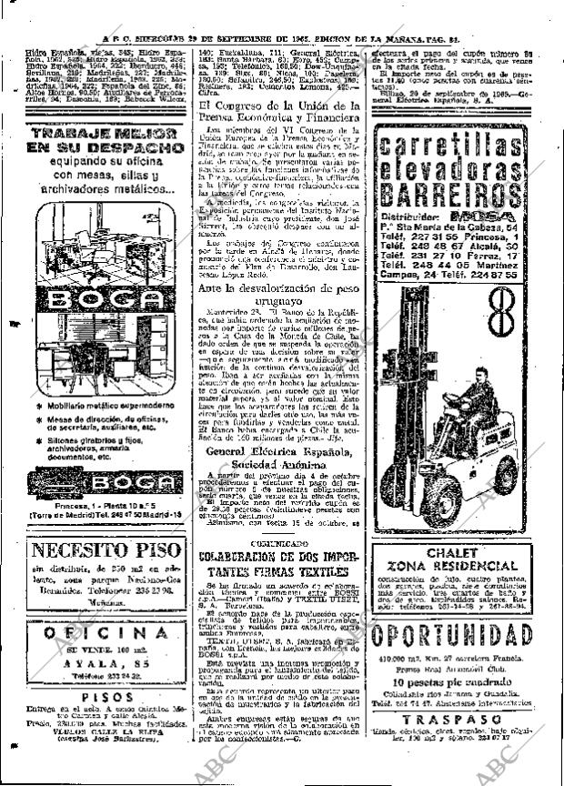 ABC MADRID 29-09-1965 página 84