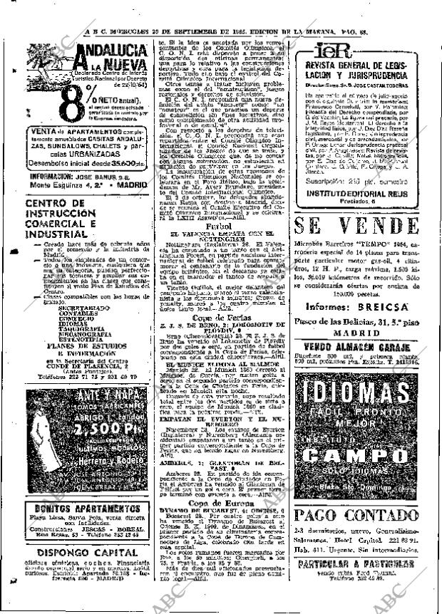 ABC MADRID 29-09-1965 página 88