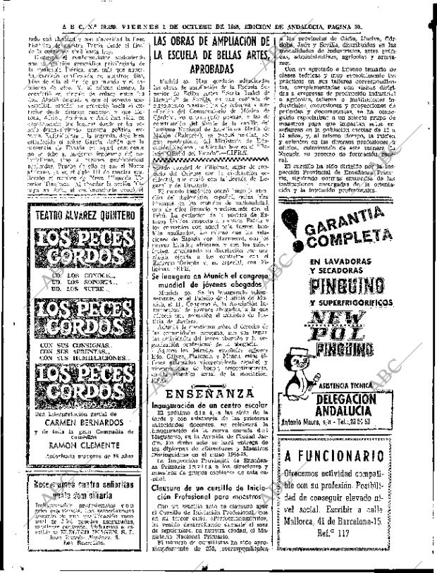 ABC SEVILLA 01-10-1965 página 30