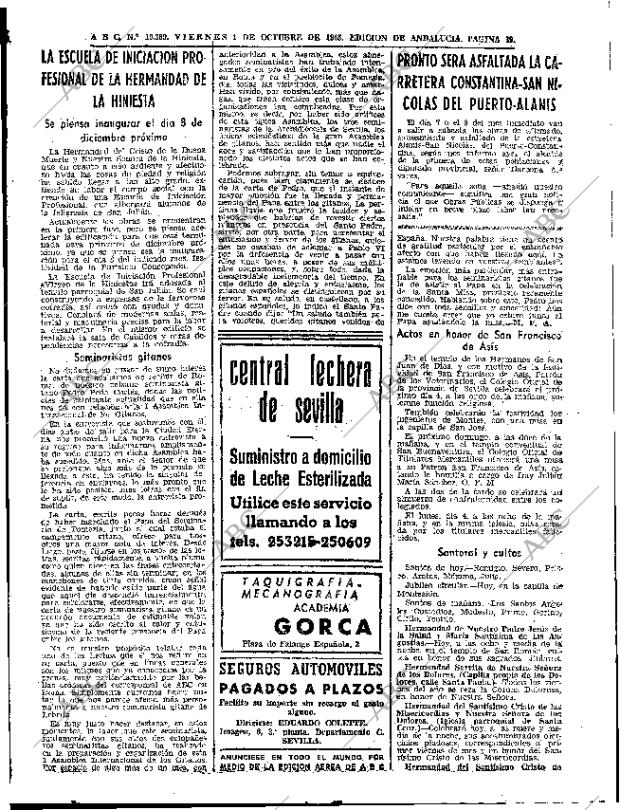 ABC SEVILLA 01-10-1965 página 39