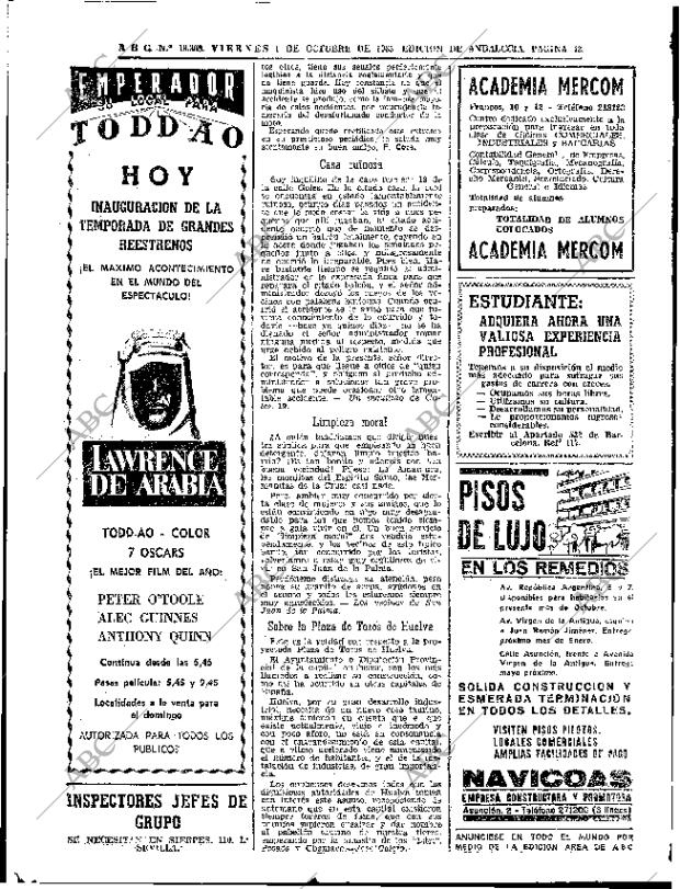 ABC SEVILLA 01-10-1965 página 42