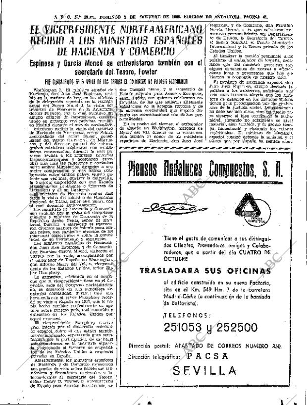 ABC SEVILLA 03-10-1965 página 41