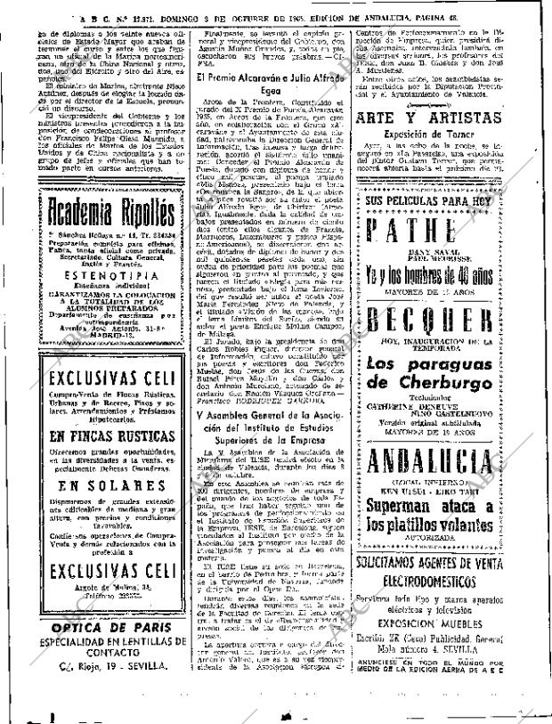 ABC SEVILLA 03-10-1965 página 46